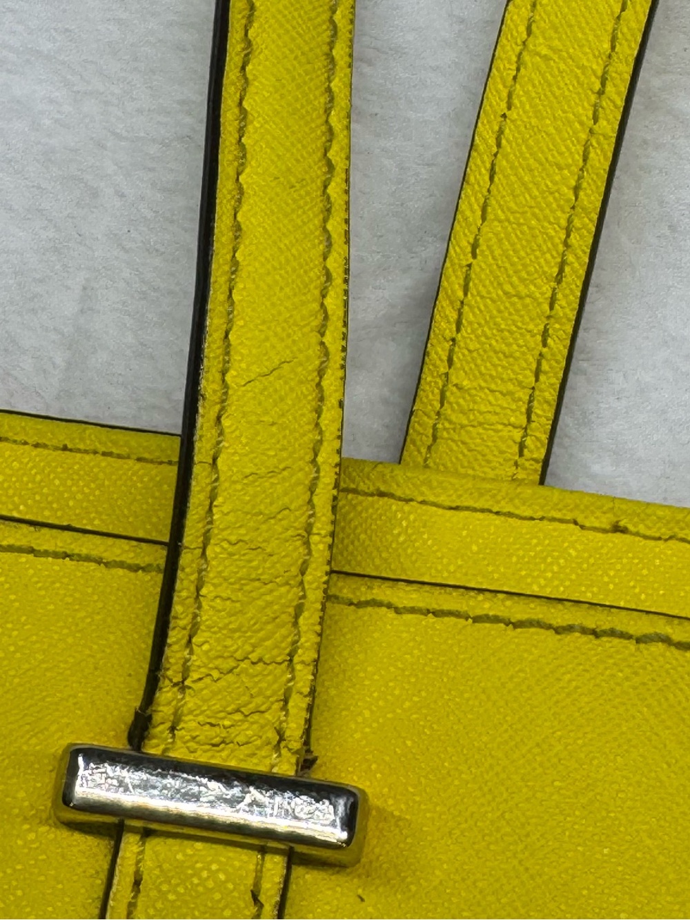 Kate Spade Yellow Large Tote Bag Zip Top Shoulder Purse Project TLC - Picture 7 of 14